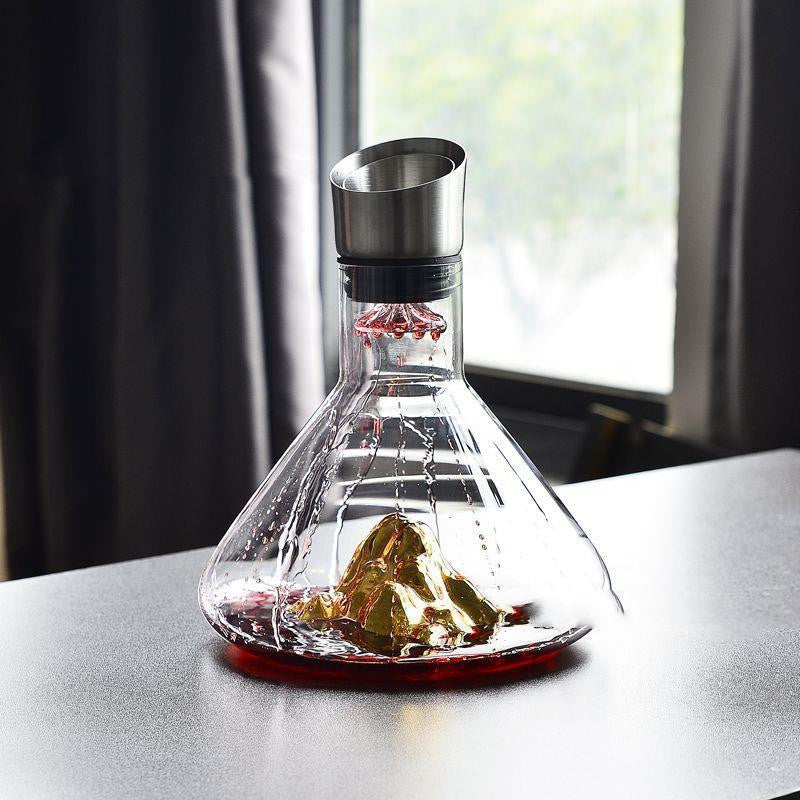 Gold-plated Iceberg Wine Decanter