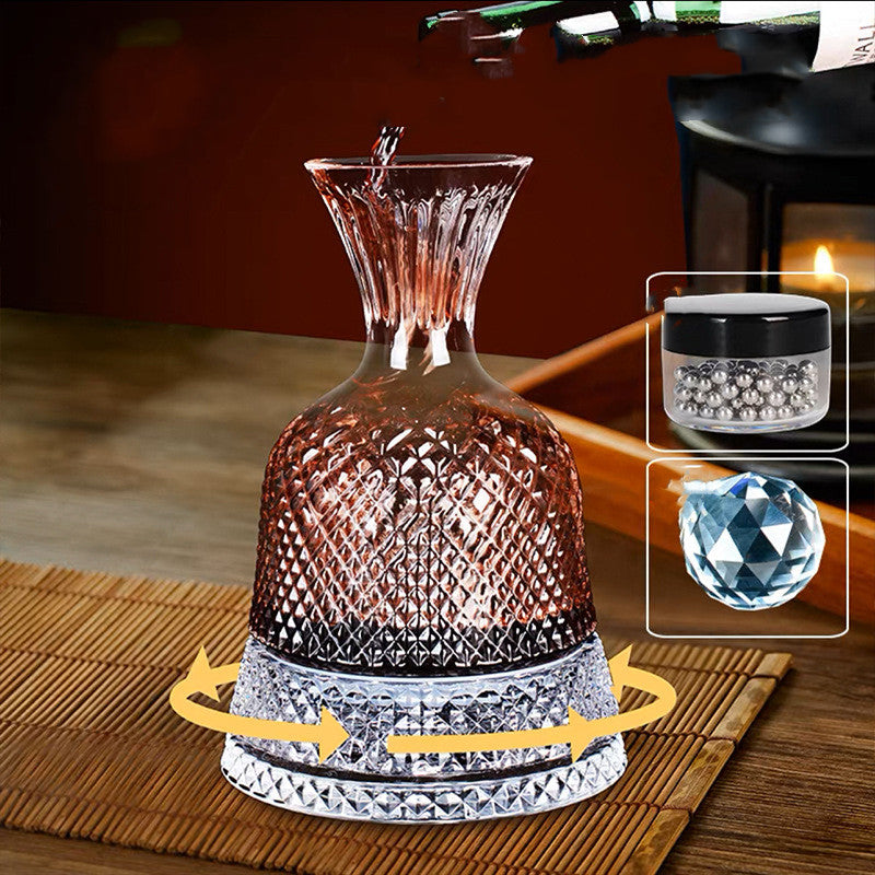 Crystal Glass Vortex Wine Decanter