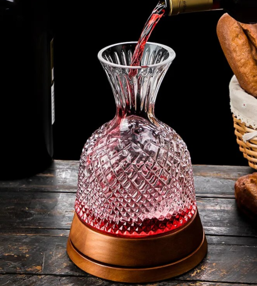 Crystal Glass Vortex Wine Decanter