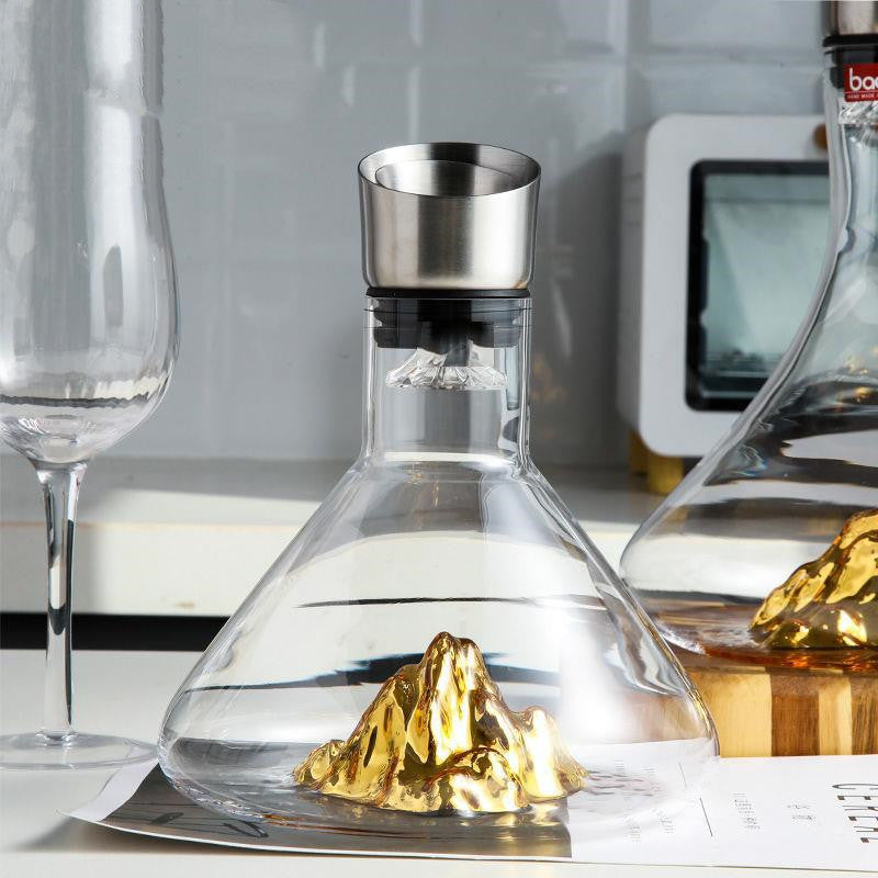 Gold-plated Iceberg Wine Decanter