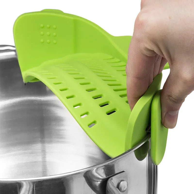 Silicone Clip-on Pan Pot Strainer