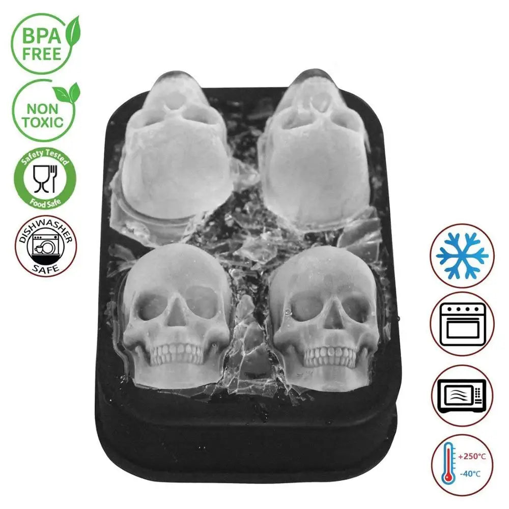 3D Skull Ice Cube Tray