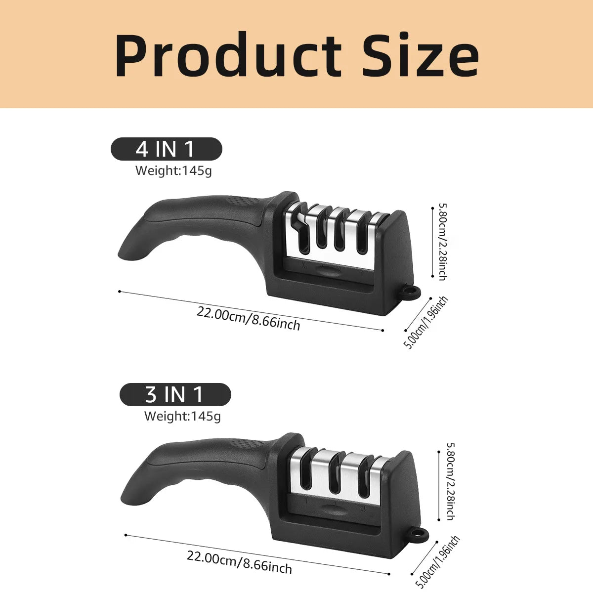 3-4 Segment Knife Sharpener