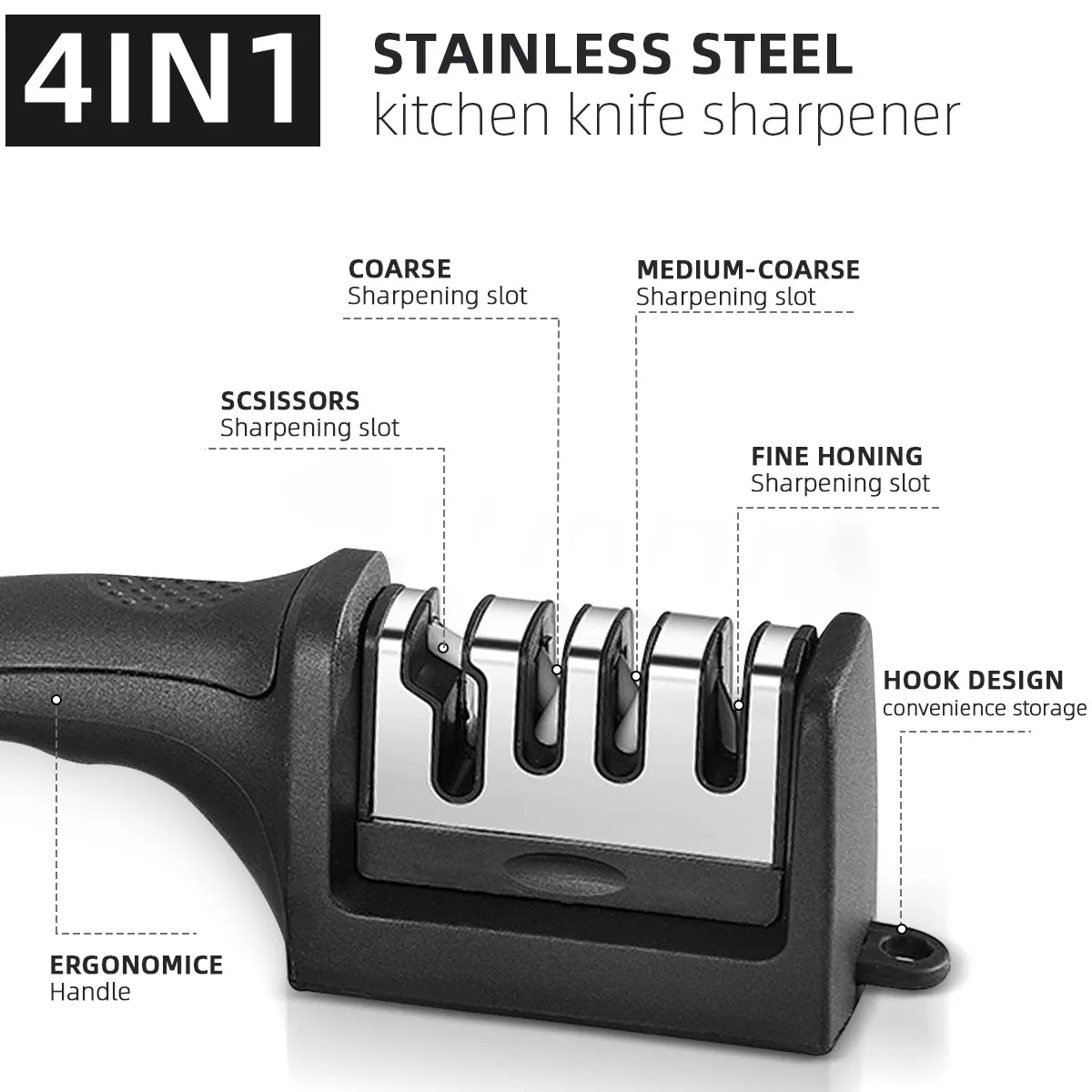 3-4 Segment Knife Sharpener