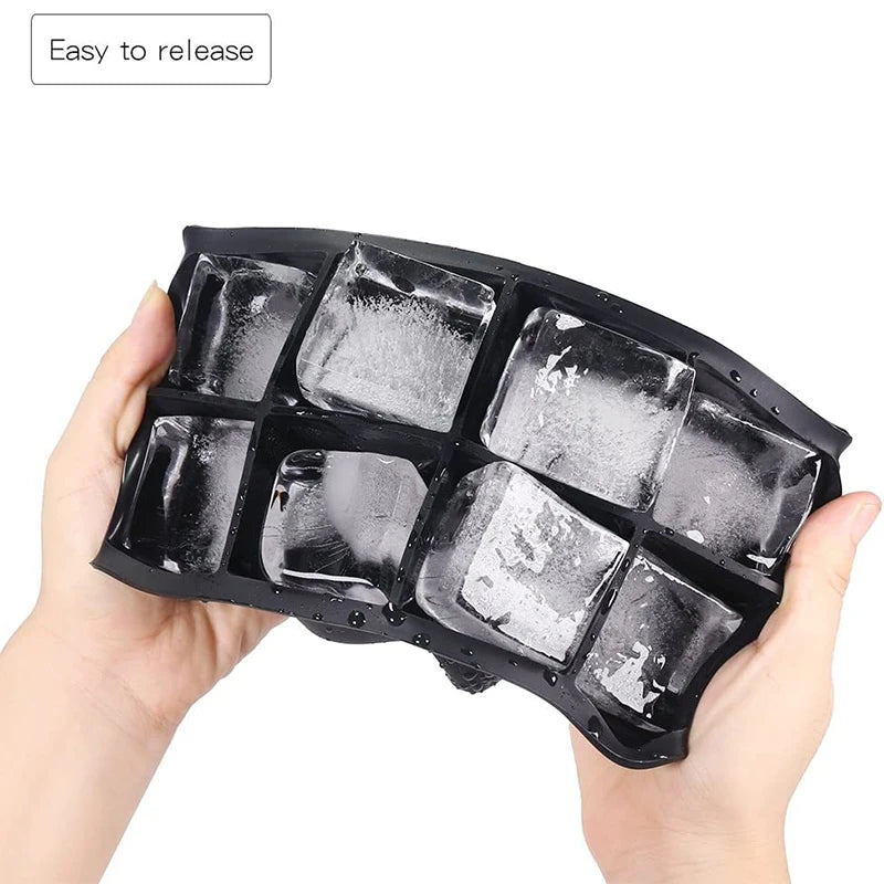 Large Square Ice Cube Trays with Lids