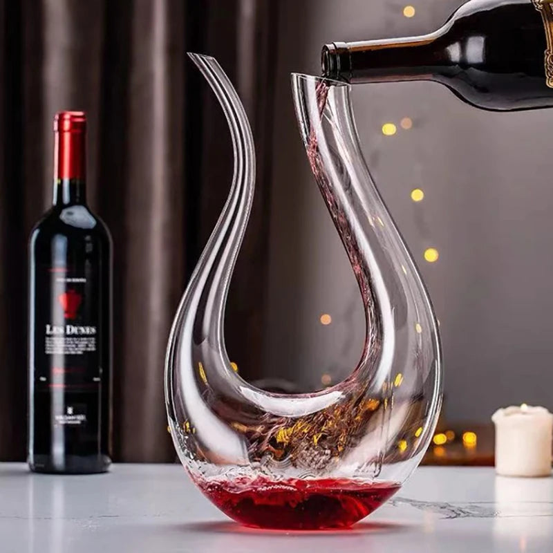 Crystal U-shaped Wine Decanter